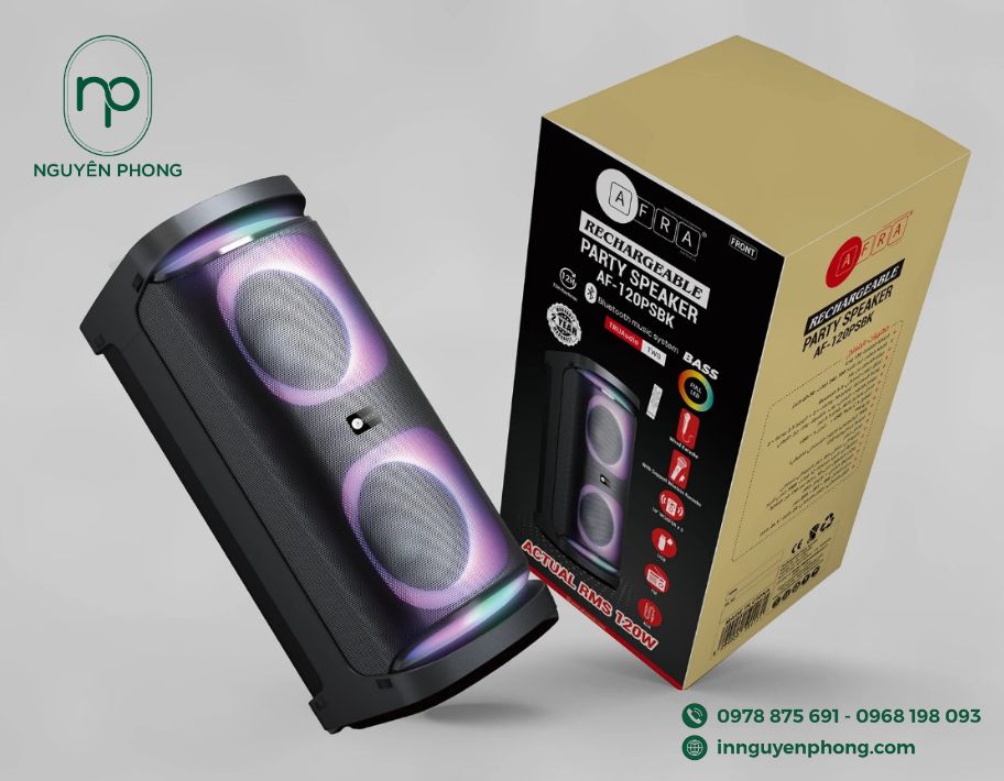Mẫu hộp carton đựng loa đứng